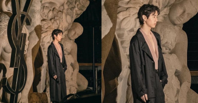 Mark GOT7 terlihat memukau di acara Yves Saint Laurent di Mode Paris 2023